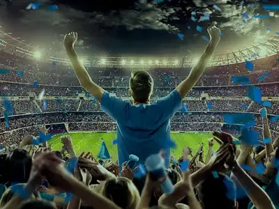 Fans celebrating a win
